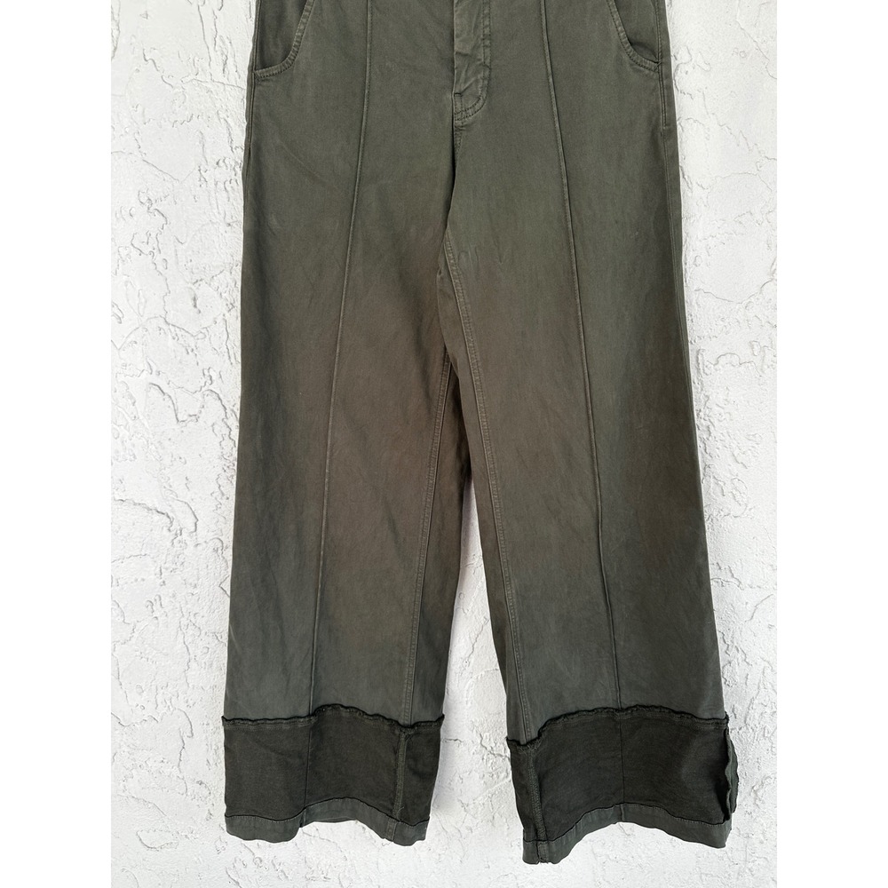 Pilcro Wide Leg High Rise Cuff Pants Women 27 - Picture 3 of 8